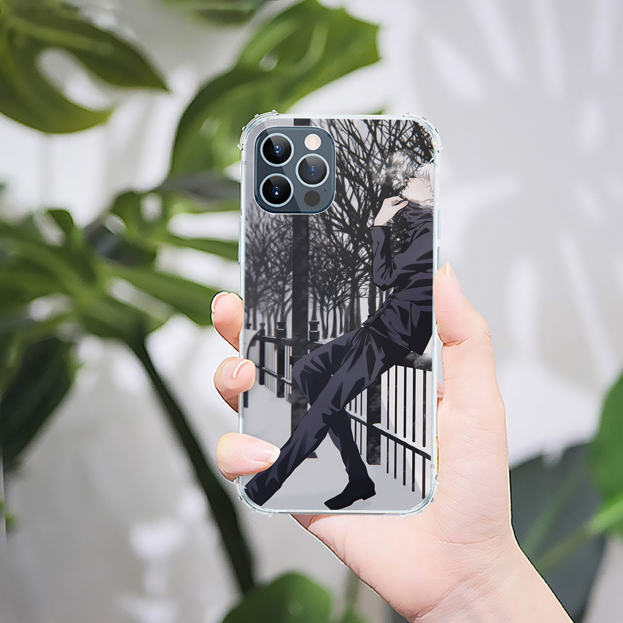 （画像用） 呪術廻戦 Jujutsu Kaisen 【iPhone 12シリーズ対応】透明スマホケース（クリアソフトケース）